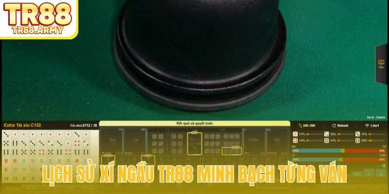 Lịch sử xí ngầu TR88 minh bạch từng ván